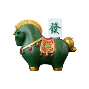 PANDORPOU Resin Horse Figurine Tea Table Decoration Chinese Style Ornament Gift Car Decor Zodiac Horse Ornaments Office