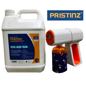 PRISTINZ SafeShield HOCl Disinfectant (5L) + Nano Spray Gun