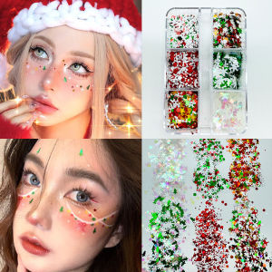 💦Upgrade💦 Christmas Face Temporary Tattoo Stickers Christmas Party Makeup for Adults Festival Party Face Makeup Halloween Face Tattoo 30+ Designs