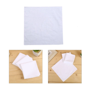 Trắng hankie phụ nữ Khăn Tay Bông Vuông siêu mềm có thể giặt hanky khăn ngực Túi đựng hình vuông khăn tay