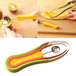 3pcs/set Scoop Troop Nesting Melon Baller and Fruit Slicer Seed Remover / Alat Pengupas
