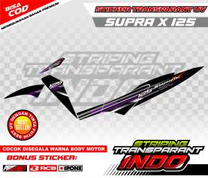 STRIPING VARIASI HONDA SUPRA X 125 / STICKER LIST MOTOR SUPRA X 125
