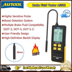 🔥🔥🔥Autool as502 phanh xe hơi công cụ kiểm tra chất lỏng xe dầu chất lượng nước nội dung tỷ lệ phần trăm dầu phanh thử nghiệm cho ô tô thích hợp cho DOT3 dot4 dot5.1