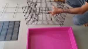 กรงกระต่าย กรงหนู กรงแพรรี่ดอก กรงนก พื้นพลาสติก ถอดออกมาล้างได้ ถาดรองหนา
