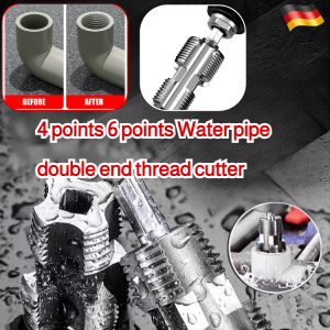Dualhead fourpoint water pipe knocking repairer Bore opener 4 points 6 points PPR water pipe internal thread opener pvc plastic pipe electric manual internal thread tool