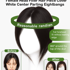 Partial Bangs Wig Dragon Beard Bangs Design Natural Wig Covers Less Hair Volume And Increases Hair Volume修颜龙须刘海假发片