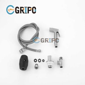 GRIPO Premium 304 Stainless 2 Spray Mode Pull-Down Spray Set Matte For Kitchen Sink Toilet Sink