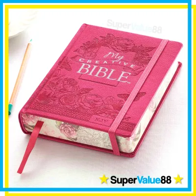 KJV My Creative Bible (Teal Aqua Faux Leather Hardcover) - Journaling Holy Bible for Girls & Women With 400 Scripture Illustrations to Color King James Version