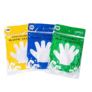 K.100 Pcs/Pack High Quality Disposable Plastic Gloves Eco-friendly One-off Plastic Gloves Kitchen gloves Cleaning gloves Multi purpose gloves