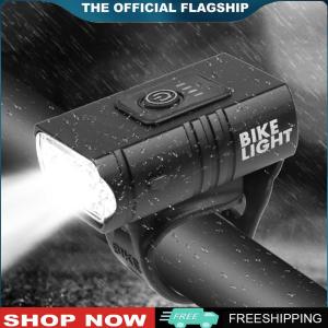 [CHAMAIR MALL]LED Bicycle Light 10W 800LM 6 Modes USB Rechargeable MTB Front Lamp