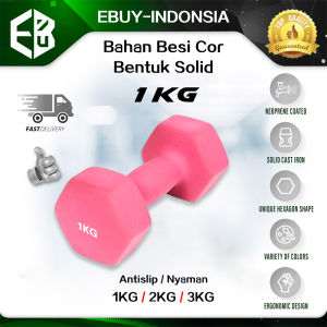 Dumbell 1Kg 2KG 3KG/ Barbel Mini / Barbel Wanita / Vinyl Cewek / Yoga / Latihan beban-Anti Slip