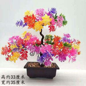 Artificial Flowers Fake Hydrangea Potted Plant Entrance Living Room Tabletop Wine Cabinet Decoration Vase Plastic Flowers Artificial Green Plants