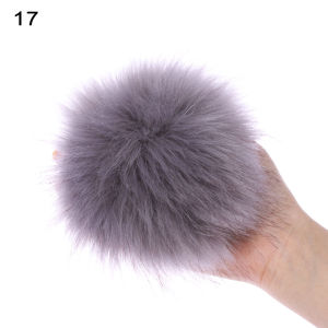 MISSUP 15cm Phụ nữ Pom Skullie Sự bắt chước Mũ len Fur Pompom
