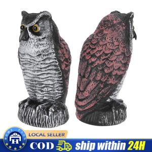 1pc Bird Scarecrow Fake Owl Decoy Sculpture Owl Decoy Scare Squirrels for Yard Trees Bird Barns Ornaments