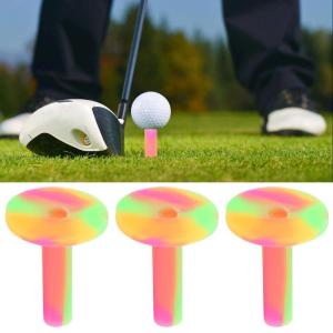 3Pcs Indoor and Outdoor Golf Tees Stable Training Balls Stand Rubber Golf Practice Tees Outdoor Golf Sports Accessories