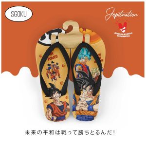 [SANDAL JEPIT  V2] Dragon Ball Z (SGOKU) JEPITNATION Sendal Jepit Laki Cowo Pria Cewe Wanita Perempuan Dewasa Anak Balita Sandal Santai Sendal Spons Bukan Karet flip flop Antislip