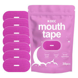 KOEC Sleep breathing patch relieves breathing prevents snoring and stops snoring by closing the mouth and nose and is applied to the lips
