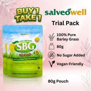 [BUY 1 TAKE 1[ Salveo Barley Grass - Salveo Powder in Trial Pack 80g BOOST your Health and Immunity