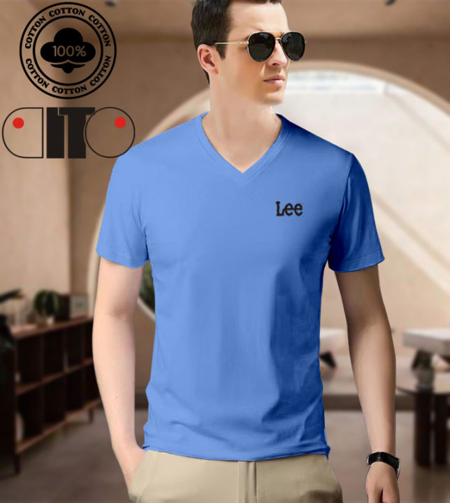 High quality cotton v neck t shirt for men Classic Fit, Soft Cotton ...