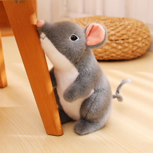 JOJO CASTLE New Simulated Mouse Super Soft 25cm Mouse Plushy Doll Stuffed Rat Plush Animal Toys for Children Peluche Mascot Gift