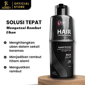 AESTIKA Hair Coloring Shampoo BLACK COLOR Shampo Penghitam Rambut Uban Sampo Anti Uban
