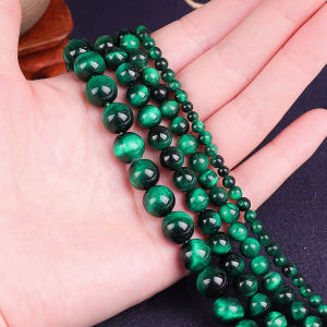 Natural Stone Green Tiger Eye Beads 4/6/8/10/12MM Round Beads For Bracelet Making DIY Jewelry Necklace
