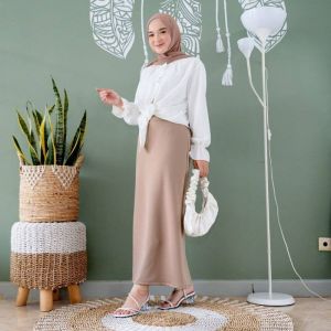 Rok Span Scuba Panjang Premium/rok dewasa model terbaru/rok korean style/rok ootd ala selebgram