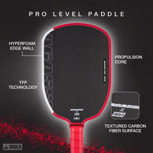 JOOLA Agassi Pro 16/14mm Pickleball Paddle Carbon fiber Shapes UPA-A Certified and USAP PBCoR .43 Certified