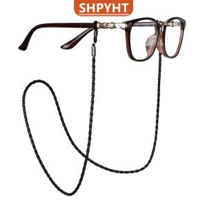[COD] SHPYHT SPORTS Thick Twist Sunglasses Leather Rope Chain Eyewear Braided Glasses Lanyard Strap Outdoor Non-slip Eyeglass Accessories