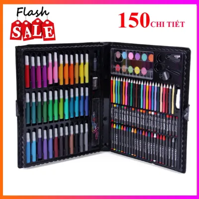HỘP BÚT CHÌ MÀU ĐA NĂNG 150 CHI TIẾT NA613 VẺ TRANH MÀU NƯỚC BÚT MÀU VẼ - HỘP BÚT CHÌ MÀU CHUYÊN DỤNG CHO NHIỀU ĐỐI TƯỢNG.
