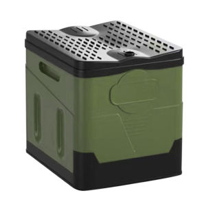 Ueblock✈ Multifunction Bedpan Strong Bearing Capacity Outdoor Folding Toilet Reusable Trash Can for Tour Emergency Self-driving Travel
