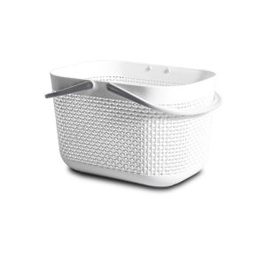 Portable Tote Shower Basket Bathroom Storage Caddy Organizer Bin Handle Handbag Toiletries Plastic Drain Basket For Shampoo