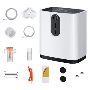 2Days⭐Local Warehouse⭐ VARON Home oxygen concentrator1-7 L/min adjustable oxygen flow 0.5-4 hrs adjustable timer negative ion and voice broadcasting functionsOxygen Therapy + Nebulizer