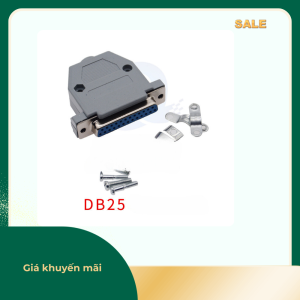 Đầu DB25 RS232 loại cái có vỏ 2 hàng chân