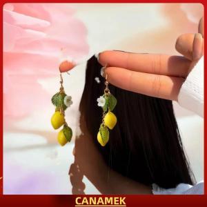 Miễn phí vận chuyển✨ Cá Nhân Bông Tai Chanh Với Tua Dài Trái Cây Mùa Hè Dangle Bông Tai Đa Năng Bohemian Đồ Trang Sức Quà Tặng Cho Phụ Nữ