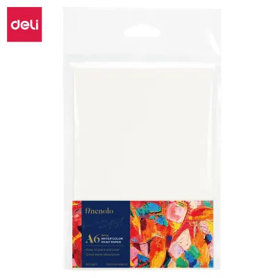 Deli EC270 A4/A5/A6 300g watercolor paper A6 (white) (16 sheets/bag)