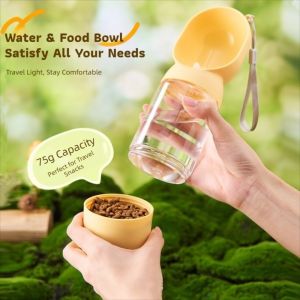 GURUNGMANI Leakproof Dog Water Bottle Walking Puppy Large Capacity Pet Travel Water Bottle Portable Dogs Bowl Outdoor