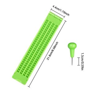 4Line 28Cells Braille Slate and Stylus Plastic Braille Wrig Slate Portable Braille Writ Slate