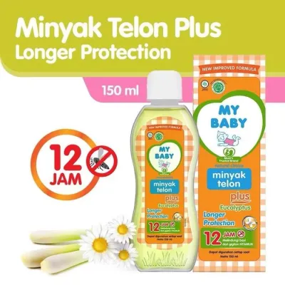 MY BABY Minyak Telon Plus Longer Protection 60ml | 90ml | 150ml - Minyak Bayi Anti Nyamuk 12 Jam