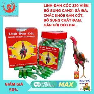 LINH ĐAN CÓC chắc khỏe gân cốt gân gối dẻo dai cho gà đá gà đòn gà tre 1 HỘP 120 VIÊN