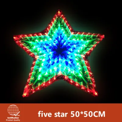 Christmas Parol LED Light Lantern Seasonal Outdoor Decoration Lights for Wedding & Bedroom Star Eye-Dazzling Dancing LED Christmas Colorful Lights Flower Design fairy lights