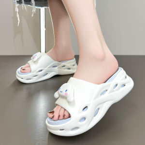 Free Shipping New EVA Cartoon Thick-Soled Slippers WomenS Summer CoupleS Outdoor Beach Slippers Soft-Soled Fashionable Indoor Slippers