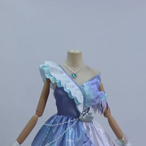 Egg puff cos Costume Heather Swan Feather Satin Dress same style for adults and children in the game cos Two-dimensional clothing