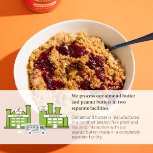 Barney Butter Almond Butter Smooth 16 Ounce Jar Skin-Free Almonds No Stir Non-GMO Gluten Free Keto Paleo Vegan
