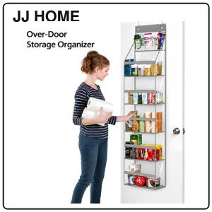 【JJ HOME】Over-Door Storage Organizer / Multi-Layer Hanging Bag / Clear PVC or Gray Fabric Door Organizer