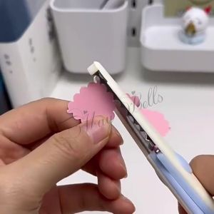 Kéo Cắt Giấy Răng Cưa OULE Kéo Tạo Viền Sóng Handmade Làm Thiệp Cắt Tem Scrapbook DIY