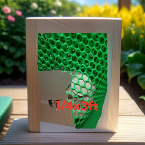 Plastic Screen Green Net 1/4 inch Hole x3ft Height by 30 Meters Long