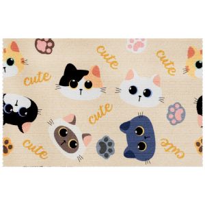 PERNEAKY Self-Adhesive Cat Climbing Mat Wall Mounted Sofas Protection Cat Scratch Mat Cute Anti Scratch Cat Paws Sharpen Mat for Home