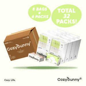 CozyBunny 4 Ply Velvet Soft Facial Tissues 120 Sheets/pack (32 Packs) - Carton DEAL!
