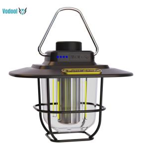 LED Decorative Hanging Lights Waterproof Retro Garden Decoration Lamp Type-c Charging with Hook Dimmable for Outdoor Equipment [Vodool Official Center]